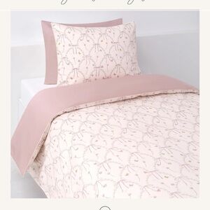 Gooselings Bows & Butterfly Kisses Twin Set - Pink with duvet insert